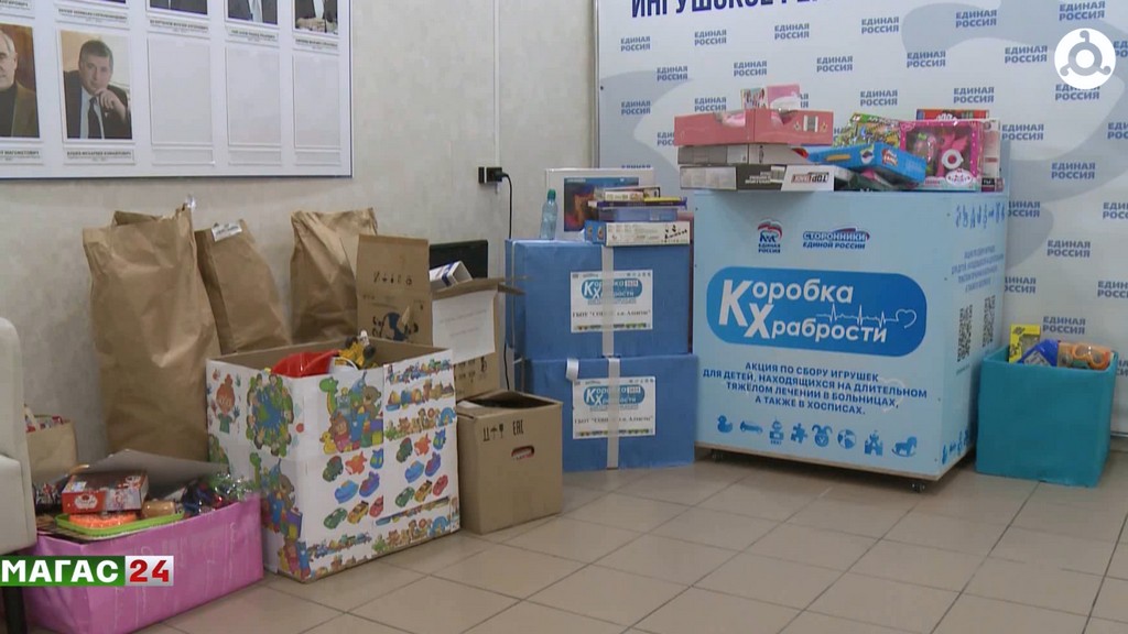 Для маленьких пациентов детской больницы в Ингушетии преподнесли подарки