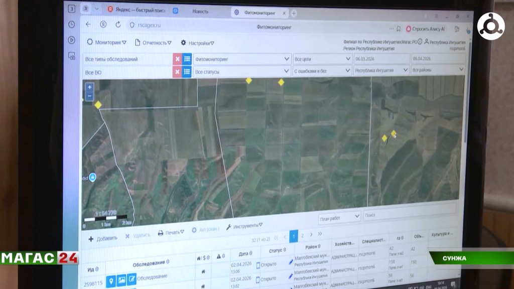 Россельхозцентр Ингушетии подвёл итоги фитосанитарного мониторинга