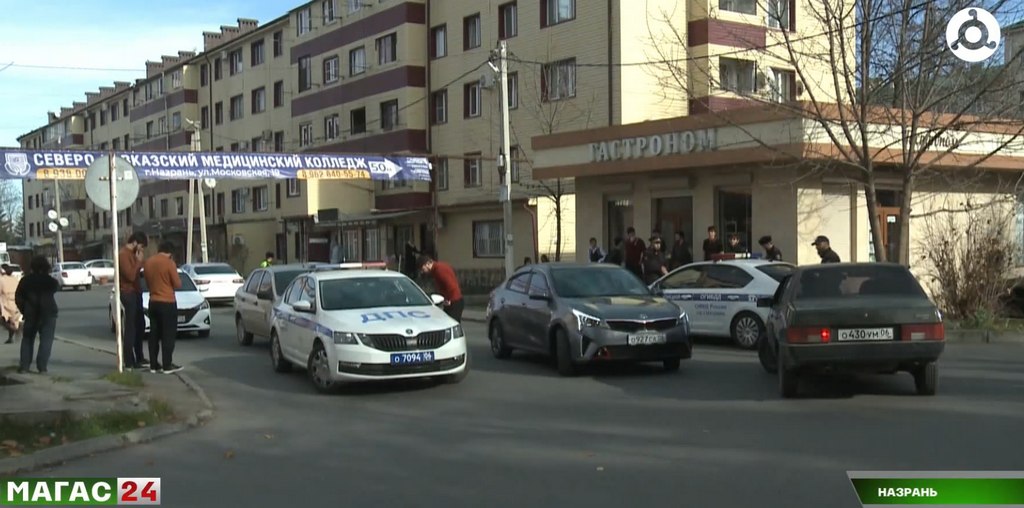 Рядом с колледжами Назрани прошёл рейд ГИБДД Ингушетии