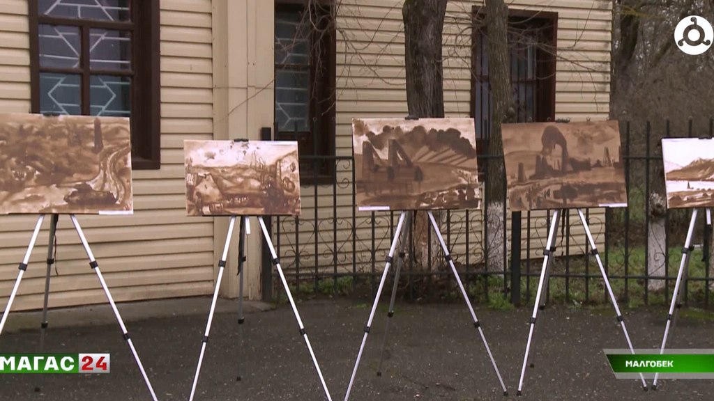 Картины, написанные нефтью, представили юные художники Ингушетии