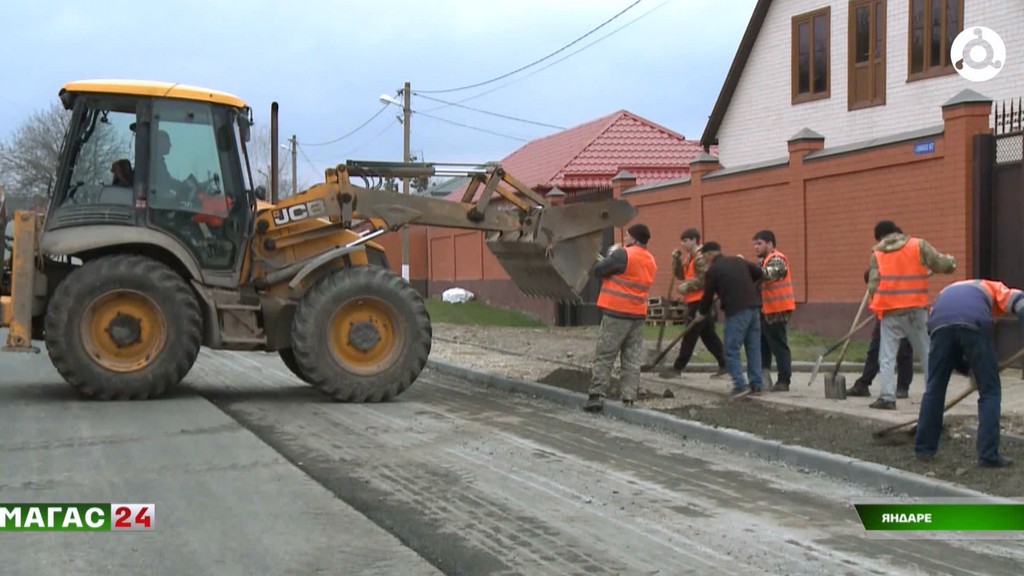 Ремонт автодороги "Карабулак-Яндаре" в Ингушетии продолжается