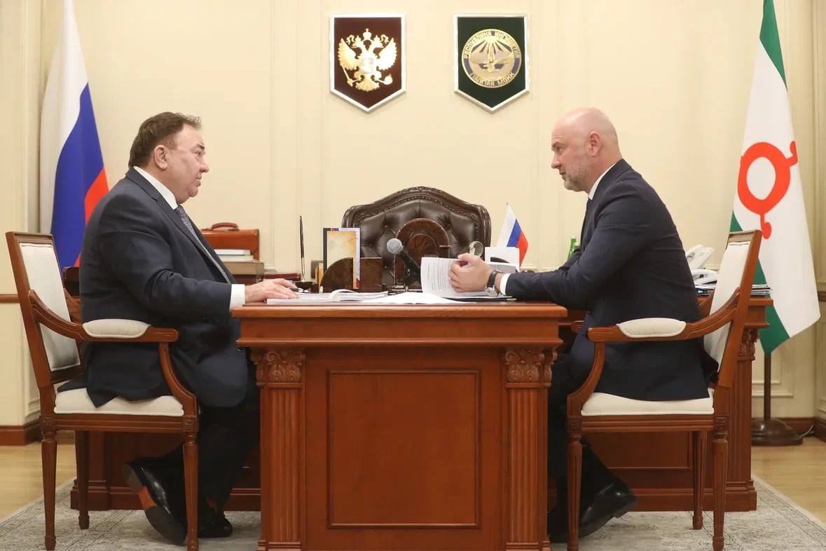 Мэр Назрани отчитался главе Ингушетии об итогах 2025 года