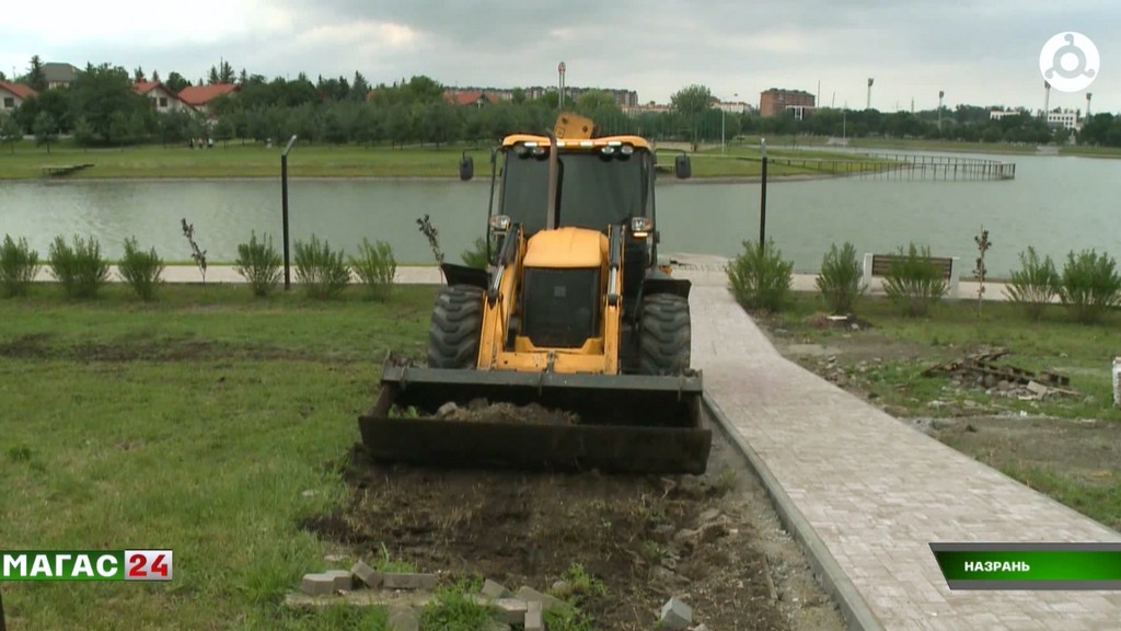 В Назрани прошёл масштабный субботник у городского пруда