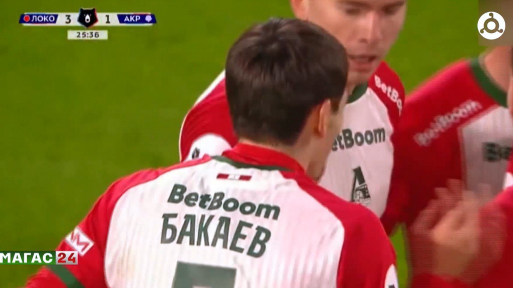 Ингушский футболист Зелимхан Бакаев отличился в матче с "Акроном"