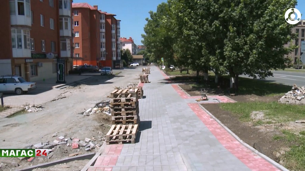 В Магасе благоустраивают четыре общественные зоны