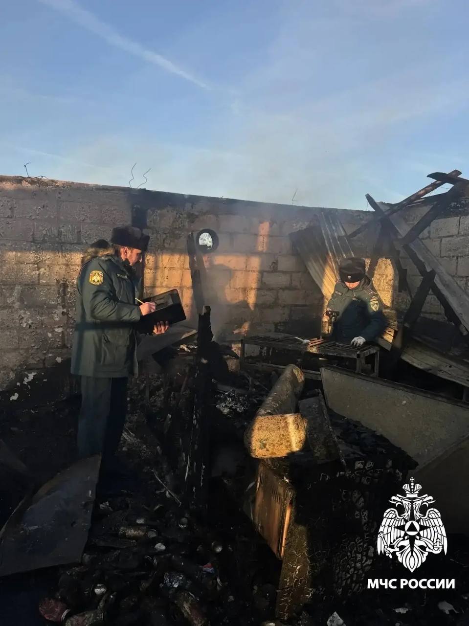 В селе Экажево Ингушетии произошел пожар