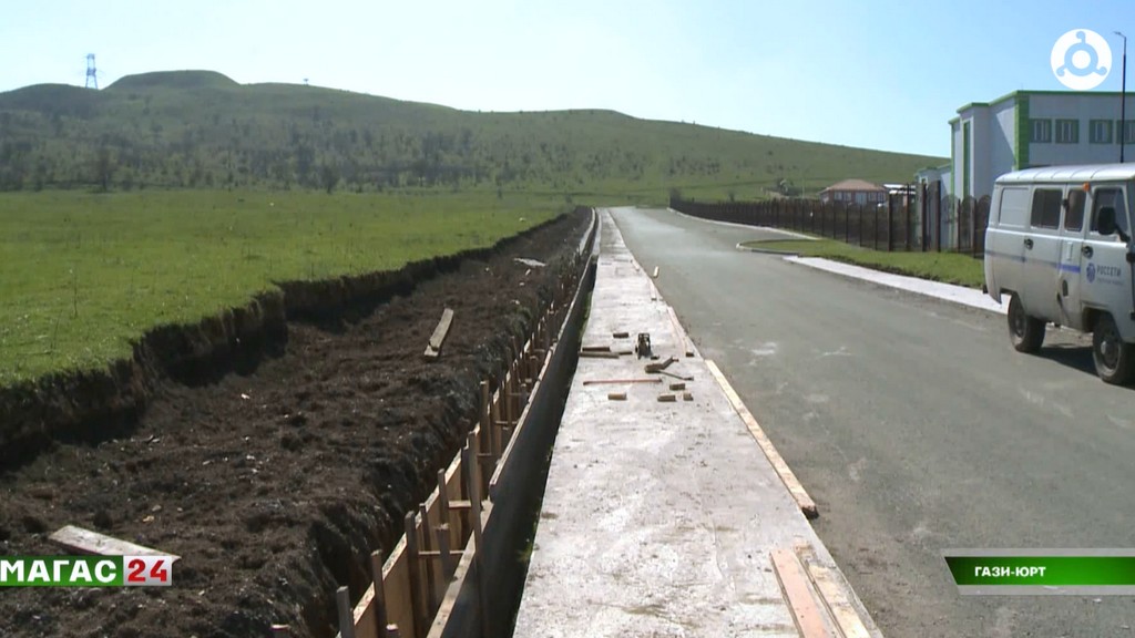 В селении Гази-Юрт Ингушетии началось благоустройство одной из ключевых улиц