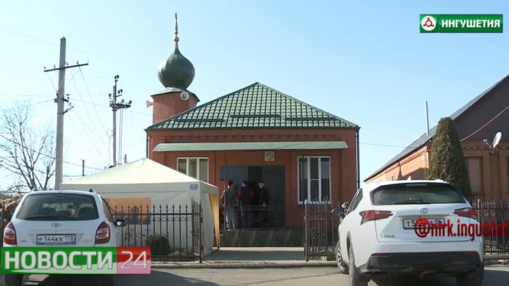 В мечети селения Кантышево прочитали мовлид и раздали саг1а