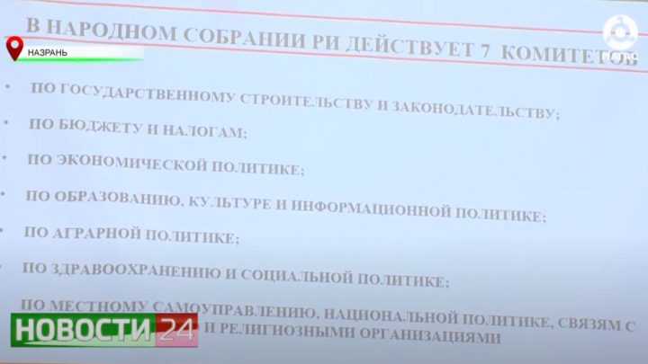 Открытый урок, посвящённый 30-летию Народного Собрания Ингушетии.