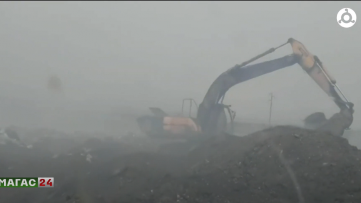 В селении Нестеровское произошло возгорание мусорного полигона.
