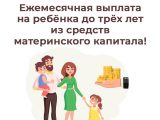 Родители более 350 детей в Ингушетии получают ежемесячную выплату из средств материнского капитала.